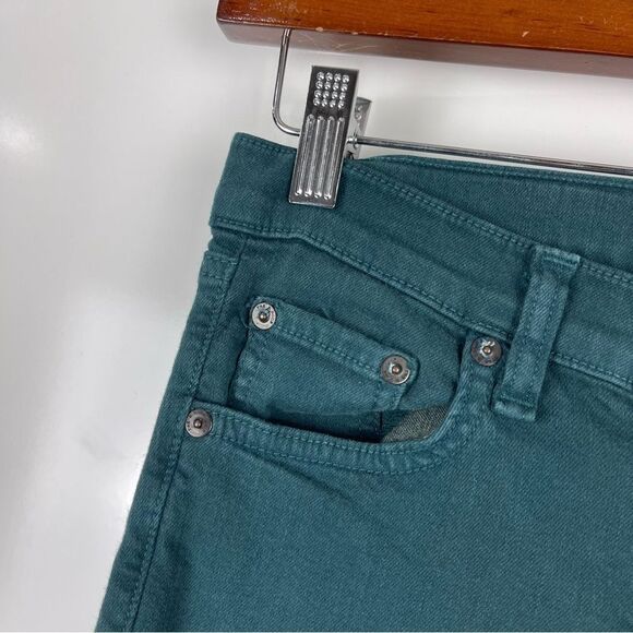 Rag & Bone Dark Green Skinny Jeans Stretch Women's Size 24 - Picture 8 of 8
